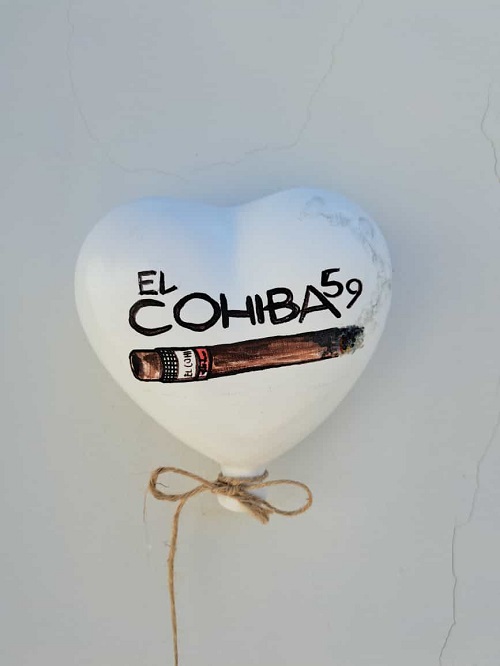 Palloncino Cuore personalizzabile H16cm ceramica - immagine 49