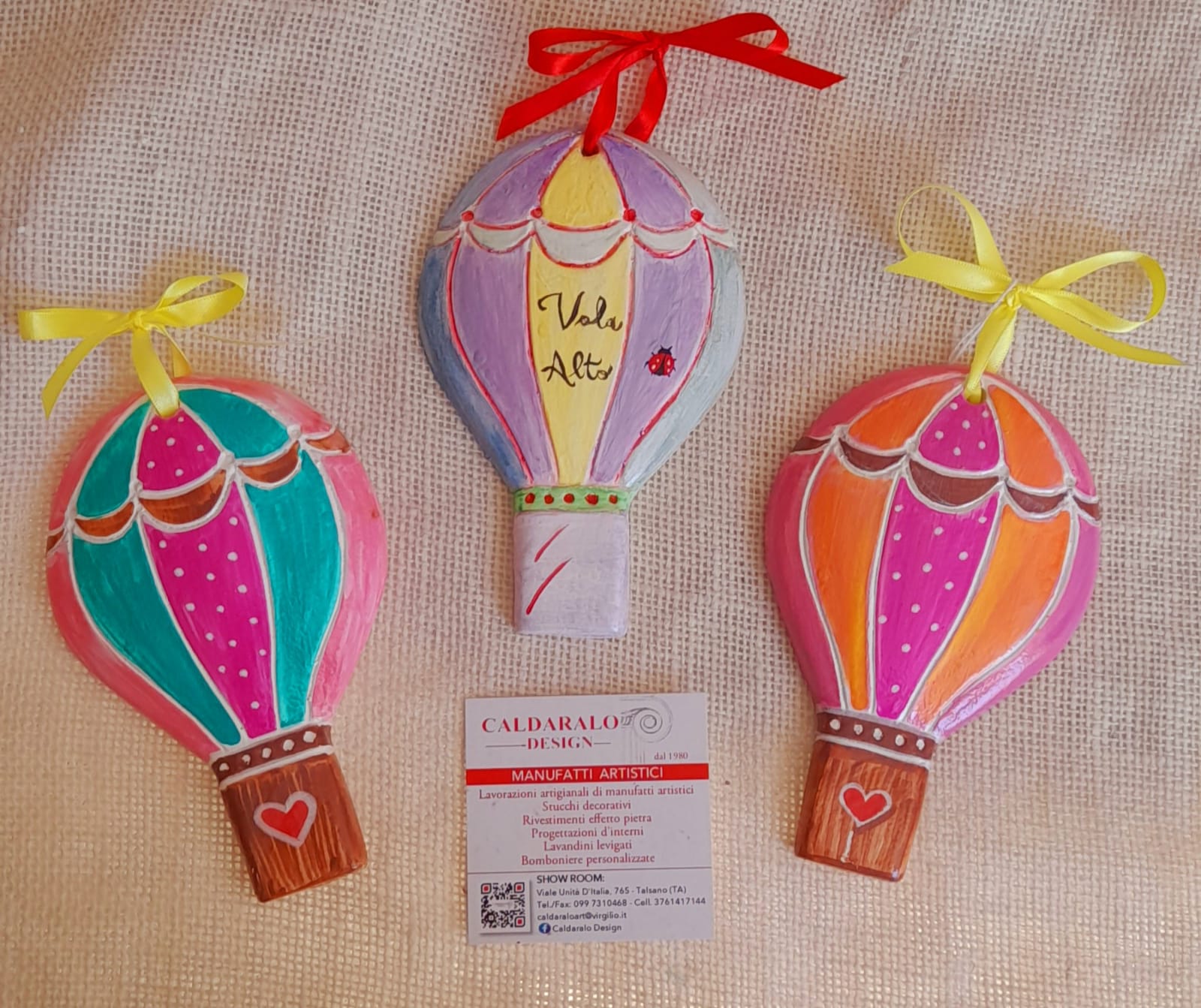 Mongolfiera Bomboniera in ceramica h8cm. - immagine 11