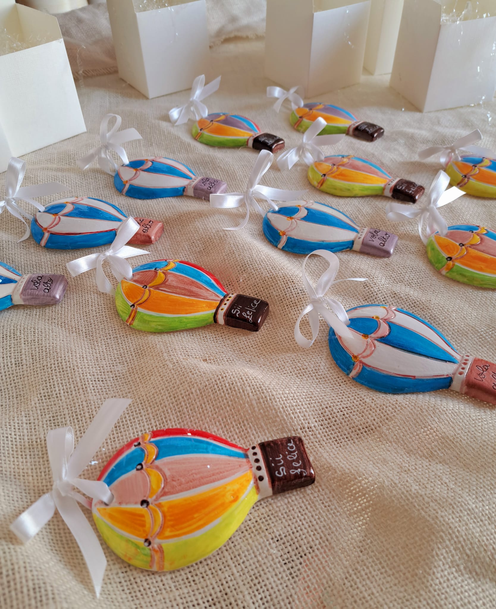 Mongolfiera Bomboniera in ceramica h8cm. - immagine 20